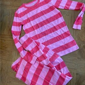 GAP Pink Striped Kids Pajama Set